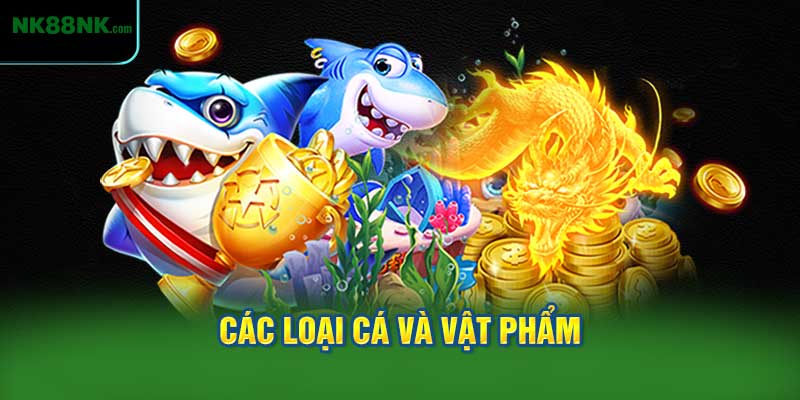 Các Loại Cá và Vật Phẩm